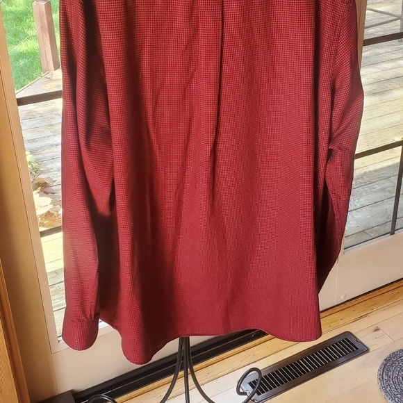 L.L. Bean Traditional Fit Flannel Rustic Red Hadth Long Slv Sz XL Shirt - Picture 6 of 17